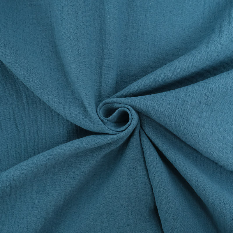Double Gaze Unie 135CM pétrole - Maison Klem